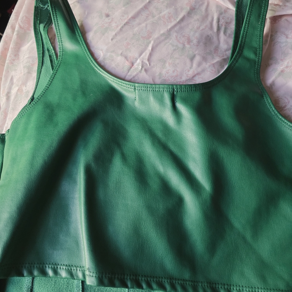 Green Sleeveless Top